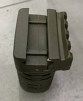 Рукоятка передня коротка DLG TACTICAL (DLG-117-green), колір Олива, з відсіком, з планкою Пікатінні, фото 4