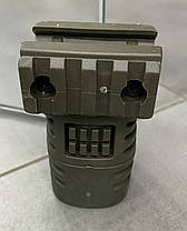 Рукоятка передня коротка DLG TACTICAL (DLG-117-green), колір Олива, з відсіком, з планкою Пікатінні, фото 6