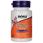 7-Кето 100 мг 60 капсул, 7-Keto, Now Foods