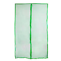 Антимоскитная сетка на магнитах Зеленая 100х210 см, москитная сетка на двери от мух - штора на магнитах (NS)