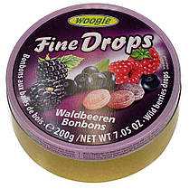 Льодяники (цукерки) Woogie Fine Drops (дрібні краплі) мікс лісова ягода Австрія 200г