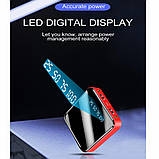 Power bank 2USB+LED ліхтар Портативна зарядка Зовнішній акумулятор, фото 4