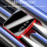 Power bank Червоний 2USB+LED ліхтар Портативна зарядка Зовнішній акумулятор, фото 9