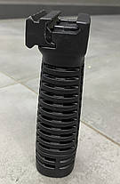 Рукоятка передня DLG TACTICAL (DLG-115-black), колір Чорний, з відсіком, з планкою Пікатінні, рукоятка перенесення вогню, фото 3