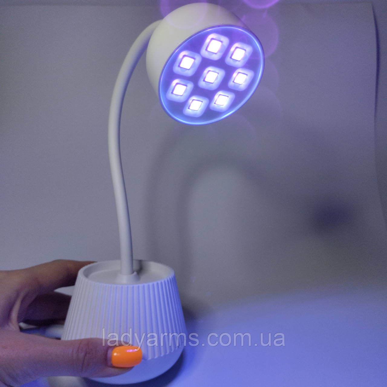 Лампа настільна для сушіння нігтів UV+LED без акумулятора