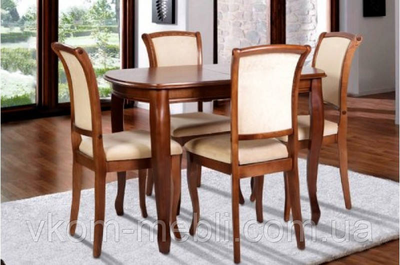 Стіл обідній розкладний Турин 80х120, фото 1