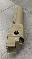 Труба складана для прикладу АК, DLG TACTICAL (DLG-147-beige), Mil Spec Койот, трубний складаний адаптер, фото 4
