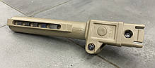 Труба складана для прикладу АК, DLG TACTICAL (DLG-147-beige), Mil Spec Койот, трубний складаний адаптер, фото 5