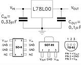 Стабілізатор процесорної плати L78L33A (TO92) 3,3 v для ваг Спартак, Планета ваг, Олімп і т. п., фото 2