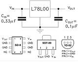 Стабілізатор процесорної плати 78L05 (TO92) 5v для ваг Спартак, Планета ваг, Олімп тощо з 6v АКБ, фото 2