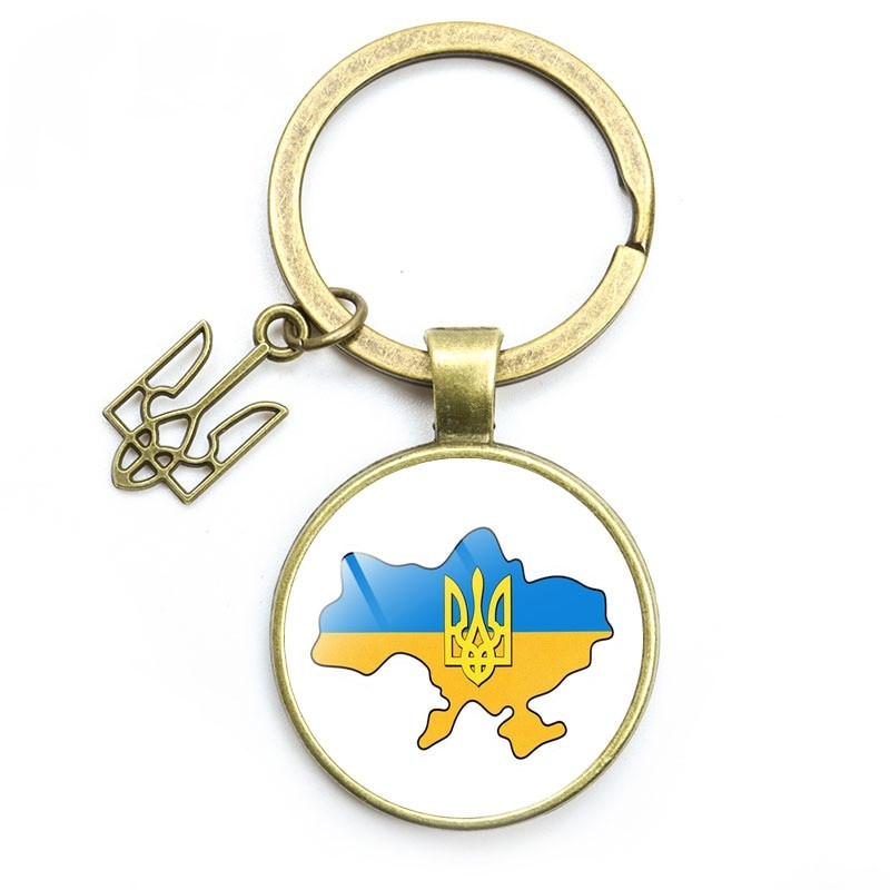 Український брусок Тризуб Tryzub мідний, колода для ключів Захист від негативних негативів