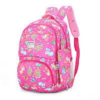 Рюкзак школьный с пеналом "Единорог" 47х32х16 см, Розовый FM-015 / Детский рюкзак в школу с единорогом