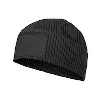 Шапка флисовая тактическая Helikon-Tex RANGE BEANIE GRID FLEECE BLACK CZ-RBN-FG-01