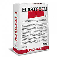 Цементна двокомпонентна гідроізоляція Litokol Elastocem 24 кг + 8 кг