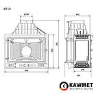 Камінна топка KAWMET W3 ліве бокове скло (16.7 kW), фото 3