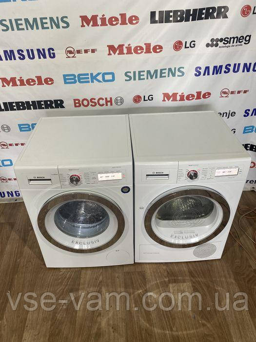 Комплект Bosch HomeProfessional пральна + суха Б/У ідеал із Німеччини, фото 1