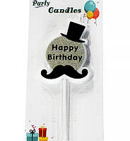 Свечи на день рождения "Whisker", высота 14 см, ширина 5 см
