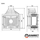 Камінна топка KAWMET W3 правим бокове скло (16.7 kW), фото 2