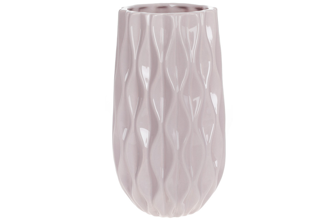 Ваза керамічна Леонор, 30см, колір - світло-рожевий ТОВАР ВІД ВИРОБНИКА