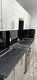 Чорний скляний фартух на стіну кухні Лакобель/Скіналі, фото 5