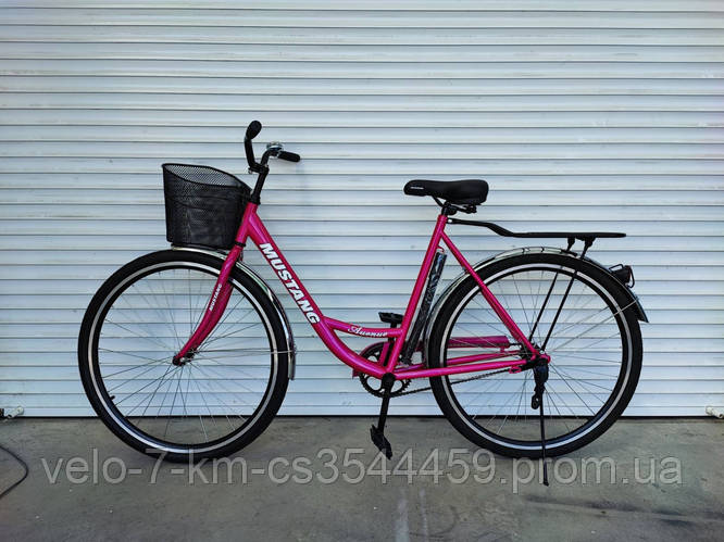 Дорожный велосипед Mustang Avenue GD 28" насос, корзинка ...