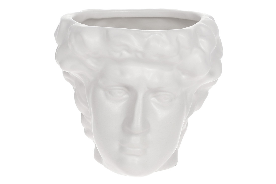 Ваза керамічна Аполлон, 14см, колір - матовий білий ТОВАР ВІД ВИРОБНИКА