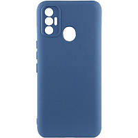 Чохол Silicone Cover Lakshmi Full Camera (A) для TECNO Spark 7 Full camera Синій / Navy Blue