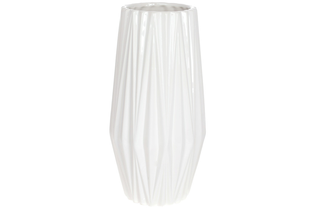 Ваза керамічна Маргарет, 30см, колір - білий ТОВАР ВІД ВИРОБНИКА