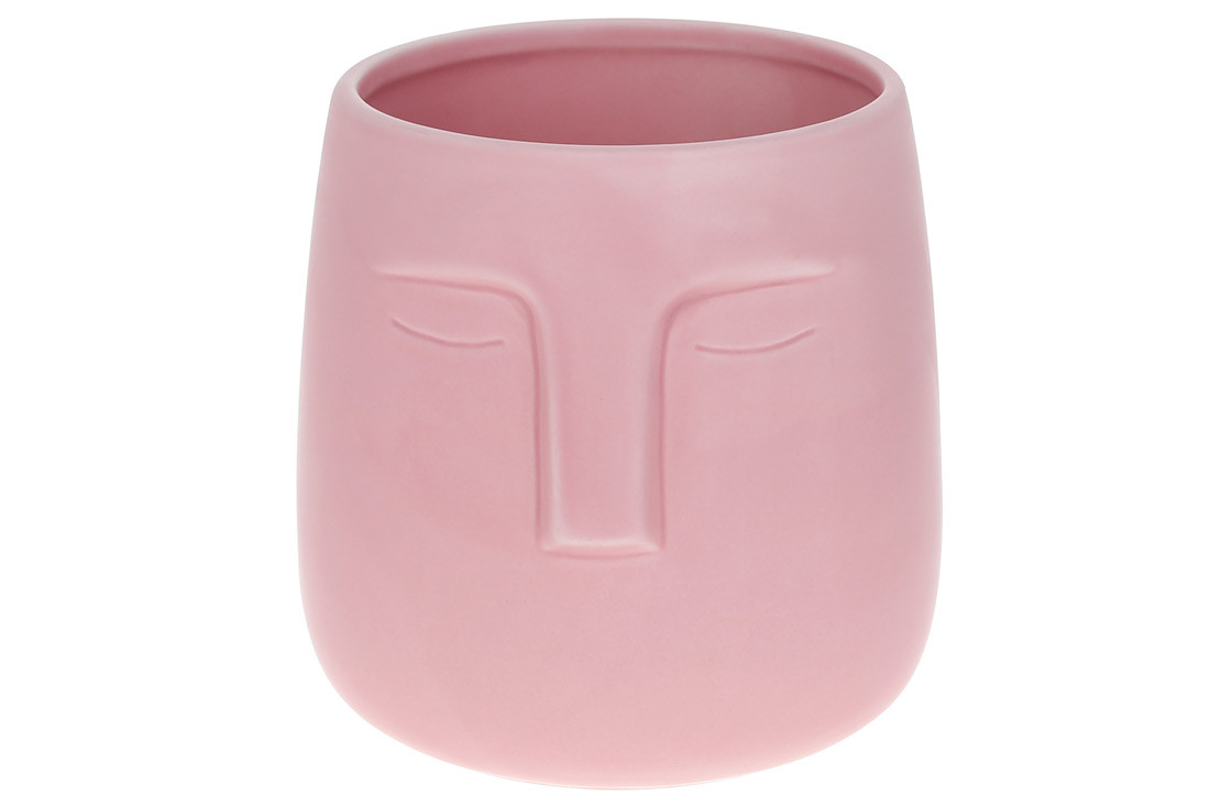 Ваза керамічна Face 14,5см, колір - рожевий матовий - 2 шт УПАКОВКА ТОВАР ВІД ВИРОБНИКА