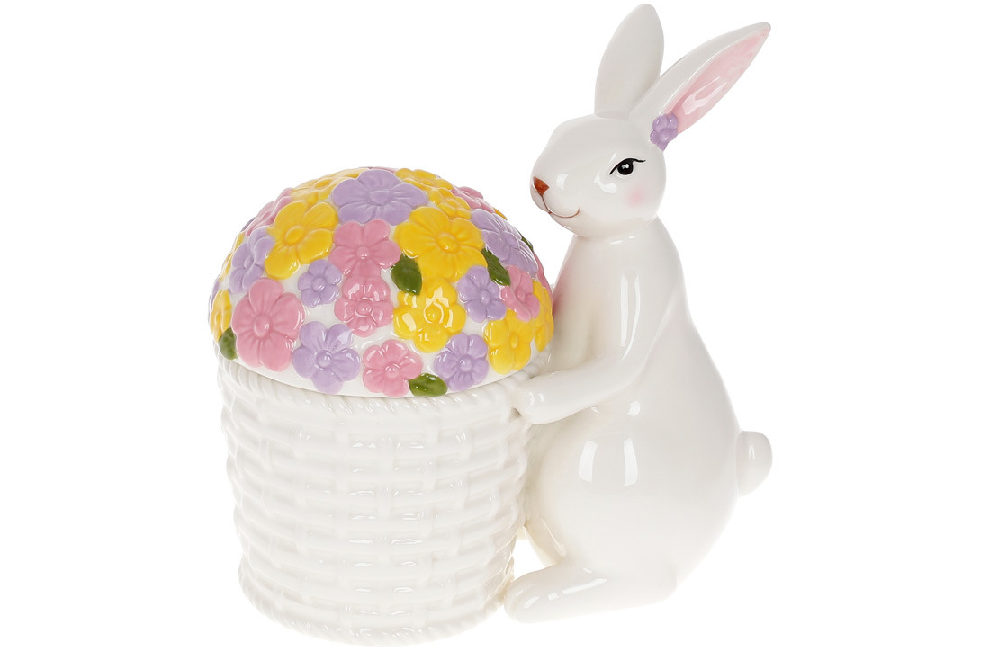 Ємність керамічна з фігуркою Кролика, 18см ТОВАР ВІД ВИРОБНИКА