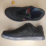 Підліткові шкіряні кросівки для хлопчика Golovin чорний розмір 36, фото 3