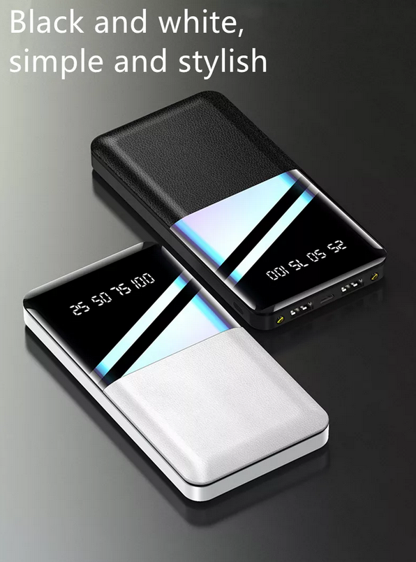 Power bank 20000 mAh 2USB+LED ліхтар Портативна зарядка Зовнішній акумулятор Powerbank