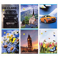 Від 20 шт. Блокнот А5 "Коленкор" 40 аркушів, спіраль м'яка обкладинка купит оптом