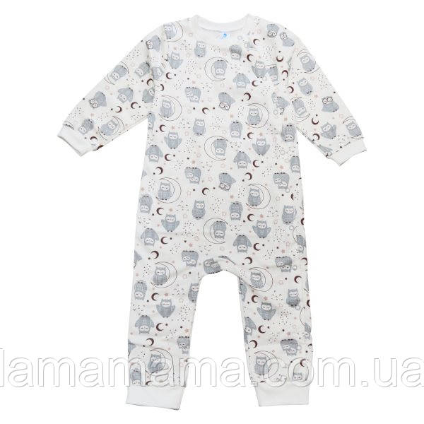 Тепла піжама чоловічок (футер з начосом) Сови Minikin, фото 1