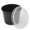Супник з кришкою для холодних та гарячих страв чорний 500 мл  (упаковка 50 шт) - 2