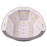 Лампа для манікюру UV/LED SunOne (24/48 Вт) світлодіодна для сушіння нігтів біла, фото 3