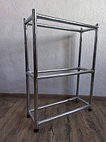 Поличка на 3 яруси (хром) 55см