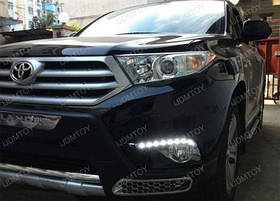 Toyota Highlander 2010-2013 Денні ходові вогні діоди в бампер Нові