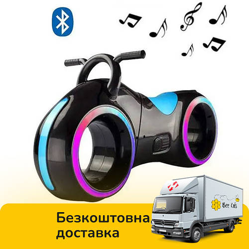 Беговел TILLY GS-0020 Black/Blue с LED-подсветкой, bluetooth и ...