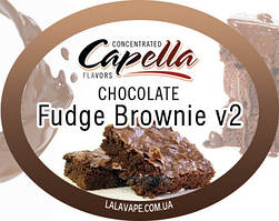 Ароматизатор Capella Chocolate Fudge Brownie V2 (Шоколадний фудж)