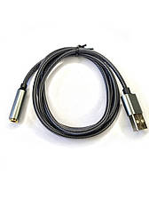 Зовнішня звукова карта USB AUX 2.0 Channel 1м цифровий чіп