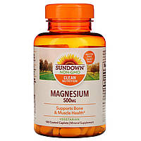 Sundown Naturals, Magnesium 500 мг (180 таб.), магний