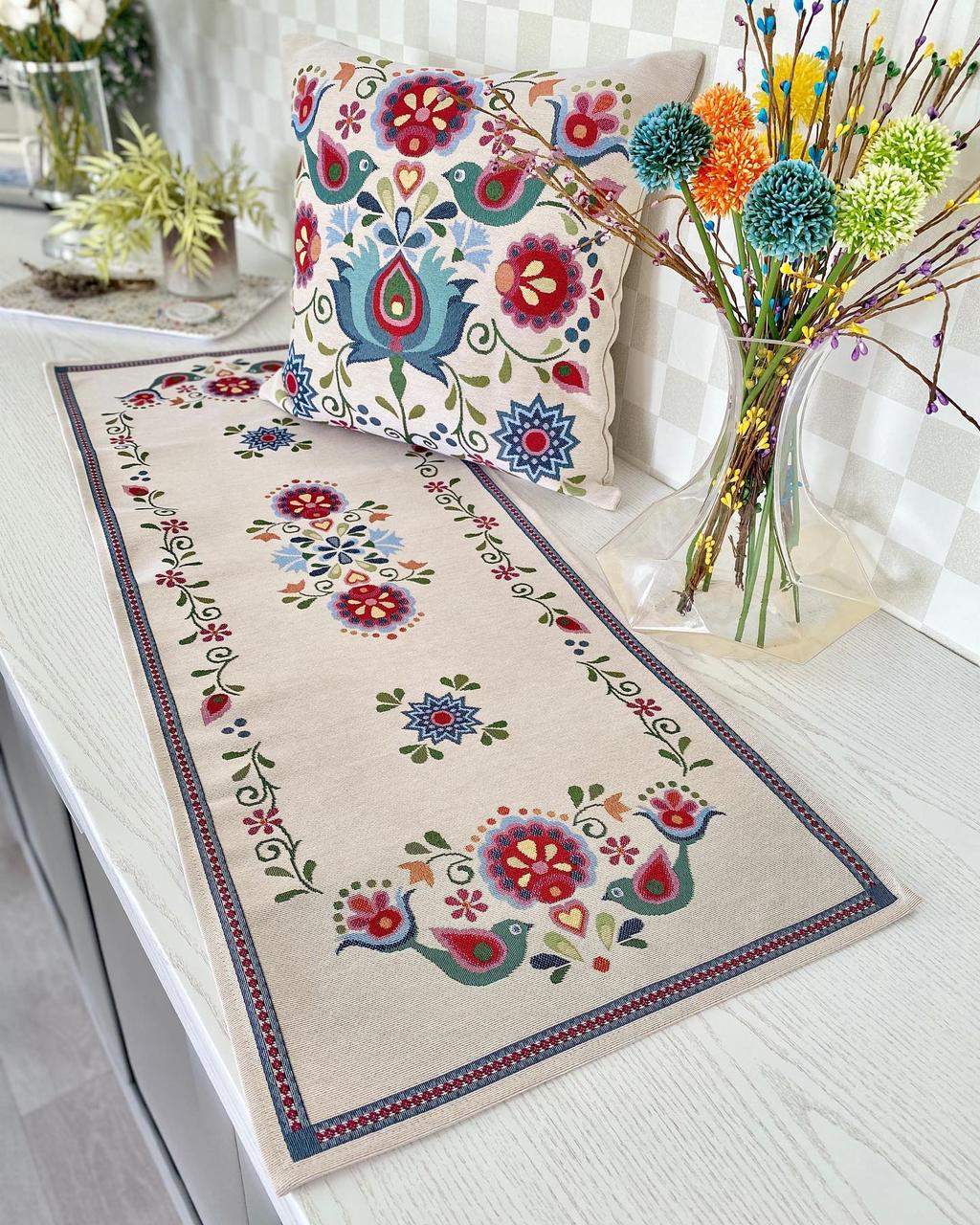 Гобеленова доріжка наперон на стіл Limaso 37x100 см., фото 1