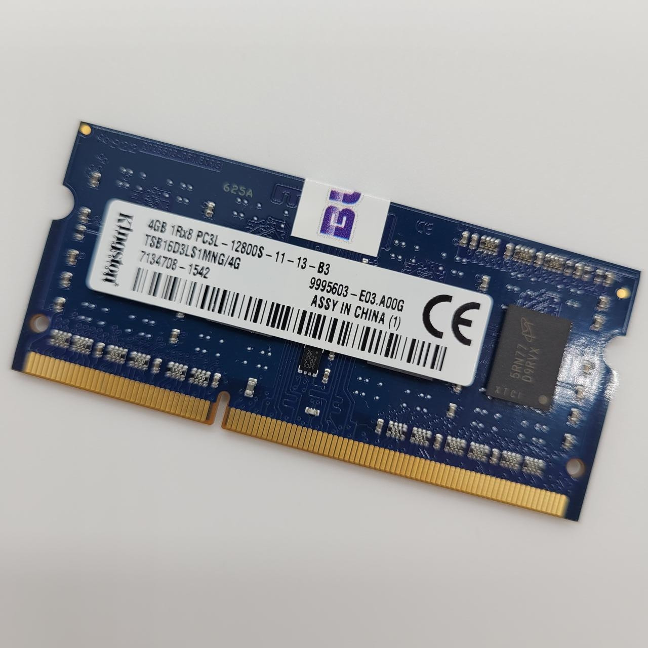 Оперативна пам'ять для ноутбука Kingston SODIMM DDR3L 4Gb 1600MHz 12800s CL11 (TSB16D3LS1MNG/4G) Б/В