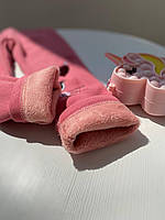 Леггинсы на флисе с котиком 9857 F&D, Розовый, Для девочек, Осень Зима, 3 года