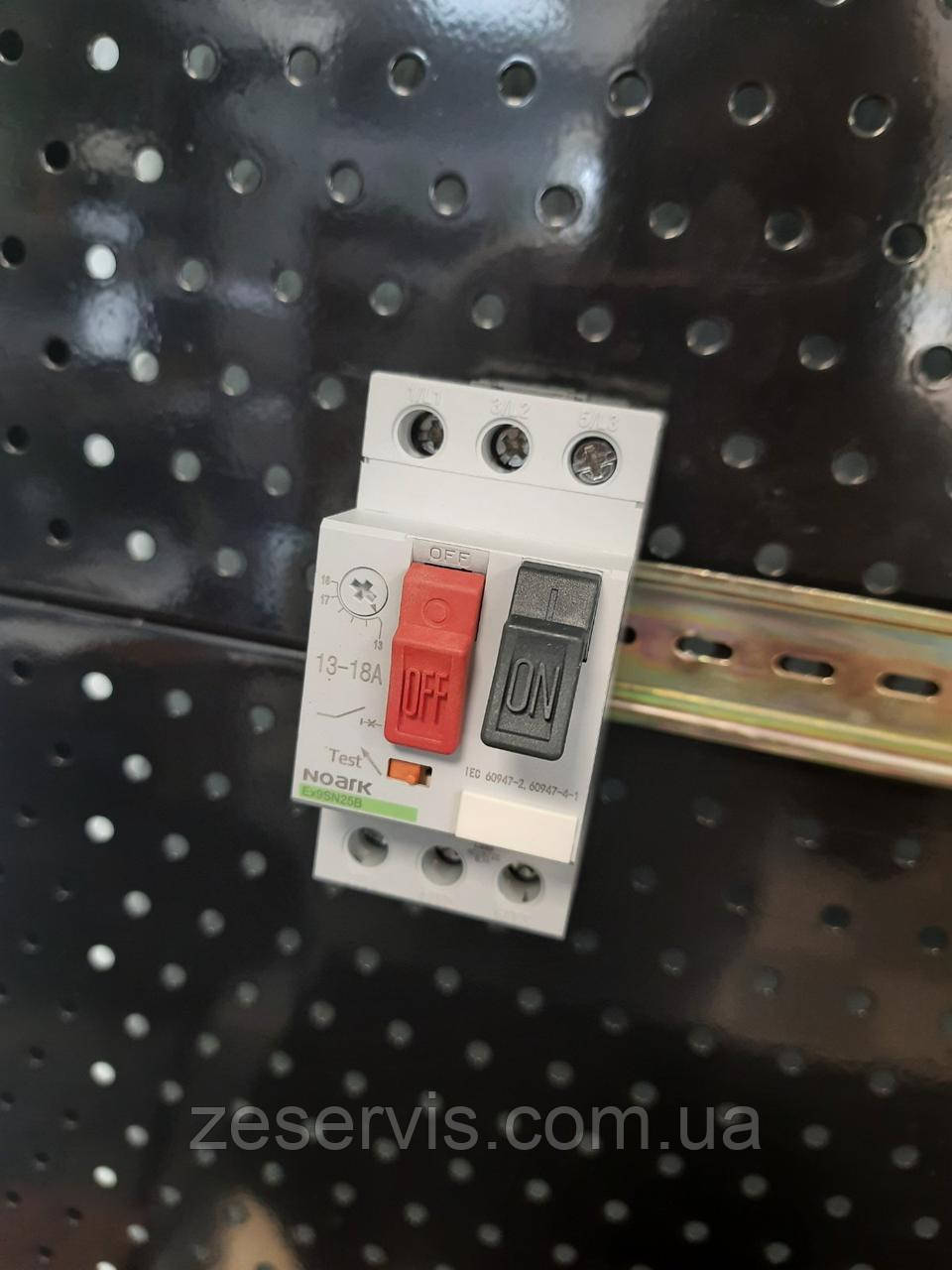 Автомат захисту двигуна Noark Ex9SN25B18A, фото 1