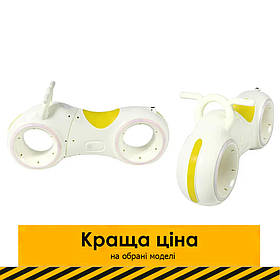 Біговел TILLY GS-0020 White/Yellow LED-підсвічуванням, bluetooth та звуковими ефектами Біло-жовтий Акція до 07.04