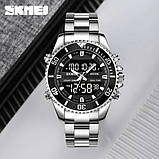 Чоловічий спортивний наручний годинник Skmei Daytona (silvery), фото 4