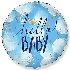 Круг фольгований Hello baby 18" (45 см)