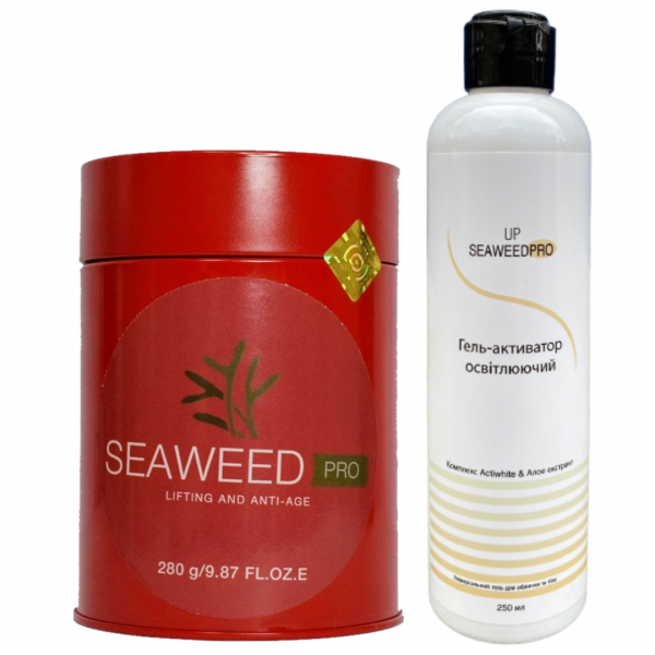 Набір для усунення помірної пігментації маска SeaweedPro з комплексом Actiwhite 280 грам + 250 мл, фото 1